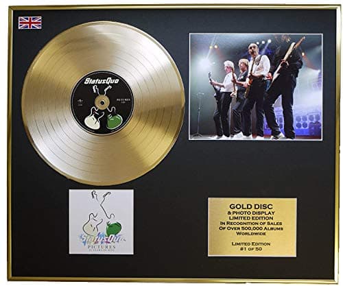 Image of STATUS QUO/CD GOLD DISC & PHOTO DISPLAY/LTD. EDITION/COA/PICTURES 40 YEARS OF HITS