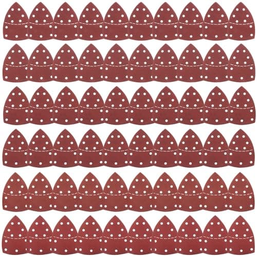Image of 60pcs Sanding Sheets, Mouse Sandpaper for Electric Sander Triangle Sanding Pads, Fit for Bosch Multi-sander Psm 100a, Psm 200 Aes, Psm 18