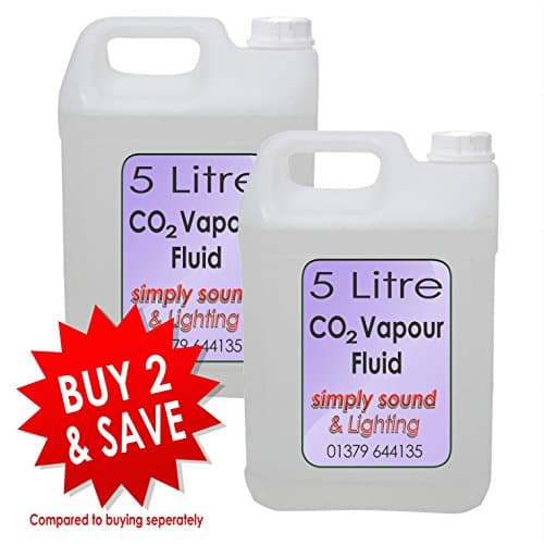 Image of 2 x Vapour Blast CO2 Effect Smoke Fluid High Quality 5L Bottle Liquid