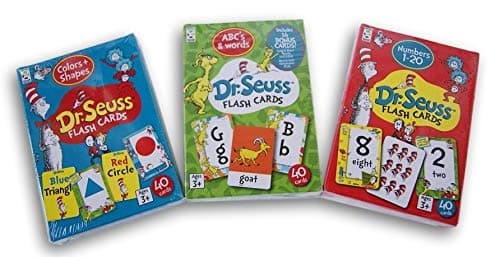 Image of Dr. Seuss Learning Flash Card Set - ABCs & Words, Colors & Shapes, and Numbers