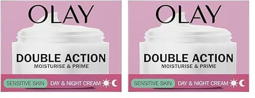 Image of Olay Double Action Day & Night Sensitive Cream, 50ml (Pack of 2)