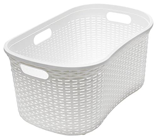 Image of Addis 515625 Faux Rattan Hipster Laundry Basket 40 Litre, Calico/Cream
