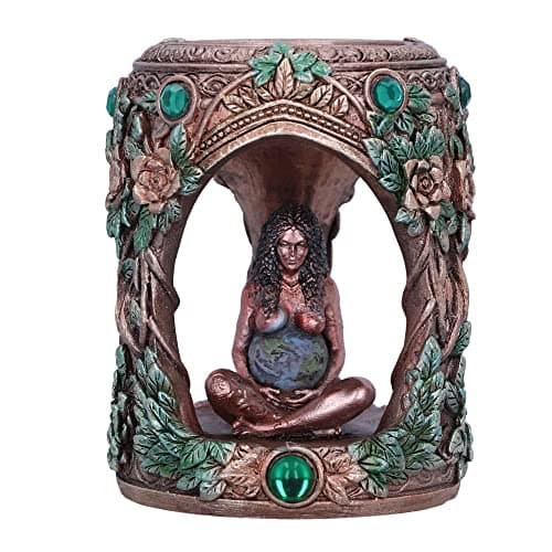 Image of Nemesis Now Mother Earth Tea Light Holder, Bronze, 7cm, (B5949V2)