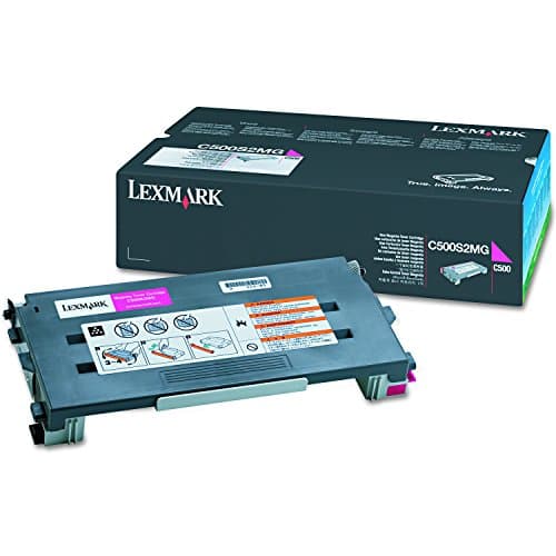 Image of Lexmark C500S2MG magenta red colour laser cartridge C500 C500N C500DN