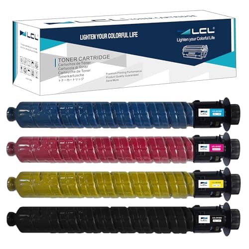 Image of LCL MP C2503 Toner Cartridge Replacement for Ricoh 841925 841926 841927 841928 MP C2003 MP C2503 Compatible with Ricoh Aficio MP C2003 MP C2503 MPC2003 MP C2503 MP C2004 MP C2504 (4 Pack)
