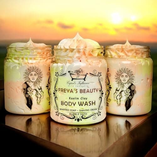 Image of Freya's Beauty Whipped Soap | 180gr Luxurious Body Wash | Shower Fluff | Shaving Foam | Shower Cream | Bubble Bath | Shower Whip | Seasonal Gifts & Stocking Fillers | Valentine's Day Gifts