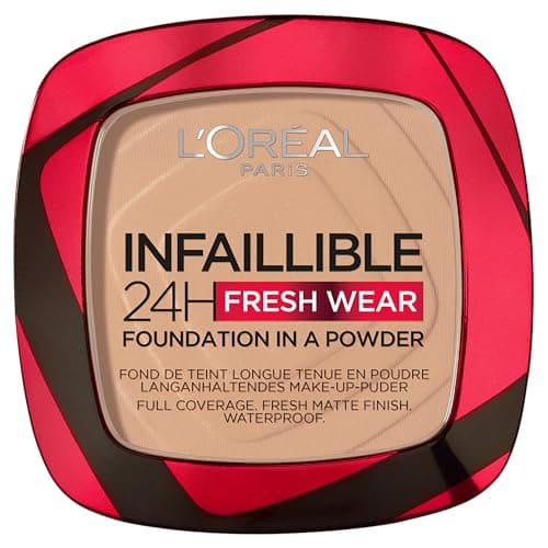 Image of L'Oreal Paris Infallible 24H Fresh Wear Foundation In A Powder, Longwear Coverage, Mattifying Finish, Available In 6 Shades, Shade 120 Vanilla