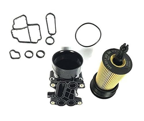Image of Oil Filter Housing Cooler Cap, Oil Filter & Gasket Set 1.6 2.0 TDi FOR AUDI A1 A3 A4 A5 Q3 Q5, SEAT ALHAMBRA ALTEA, SKODA FABIA OCTAVIA SUPERB, VW CADDY CRAFTER TRANSPORTER GOLF 03L115389H, 03L115389B