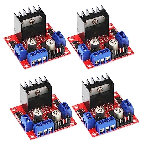 Image of 4 pcs L298N Motor Drive Controller Board Module Dual H Bridge DC Stepper Module for Arduino