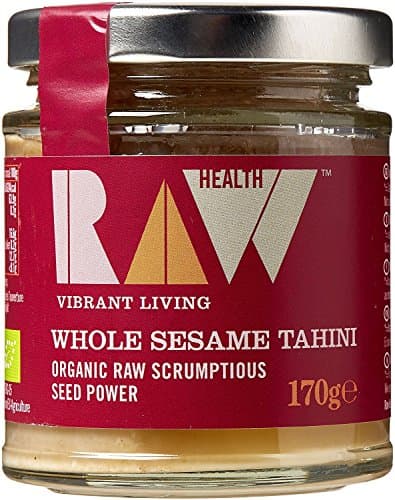 Image of Raw Health Organic Whole Sesame Tahini, 170g, Pack of 3 - Creamy & Smooth Texture - GMO-Free, No Added Sugar & Certified Organic