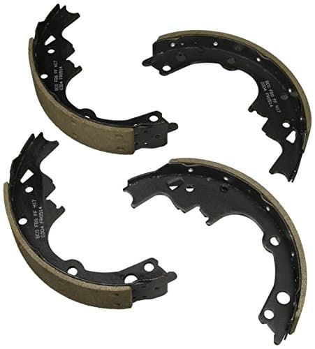 Image of Bosch BS514R Blue Drum Brake Shoe Set for Select 1978-04 Avanti, Buick, Chevrolet, GMC, Isuzu, Oldsmobile, and Pontiac Cars, Small Trucks and Vans - REAR (Riveted)