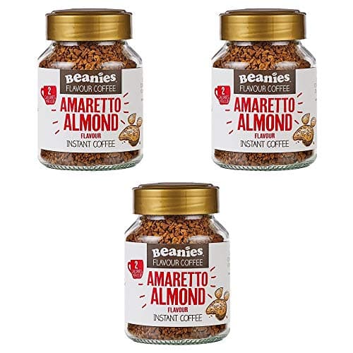 Image of Beanies Amaretto Almond Flavour Instant Coffee 50g, 3 Pack