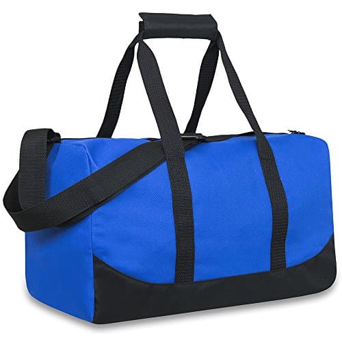 Image of Trail maker 30 Liter, 17 Inch Canvas Duffle Bags for Men and Women -Travel Weekender Overnight Carry-On Shoulder Duffel Tote Bags (Blue)