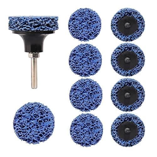 Image of Shineboc Grinding Discs, 10 Pcs 2 Inch 50mm Nylon Discs Stripping Wheel, Rust Removal Grinding Disc for Metal Steel Grinding Polishing (Blue)
