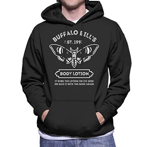Image of Silence of The Lambs Buffalo Bills Body Lotion Men's Hooded Sweatshirt Black
