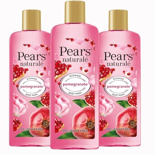 Image of Pears Naturalé Body Wash For Brighter and Glowing Skin, Moisturising & Refreshing - Pomegranate, Pack of 3 (3 x 250 ml)