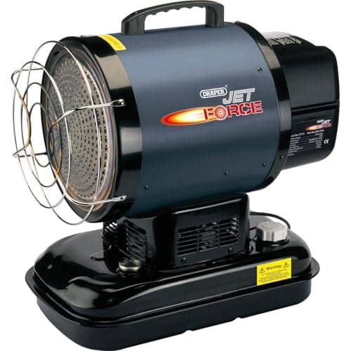 Image of Draper 17111 Infrared Diesel/Kerosene Space Heater, 17kW Heat,Blue