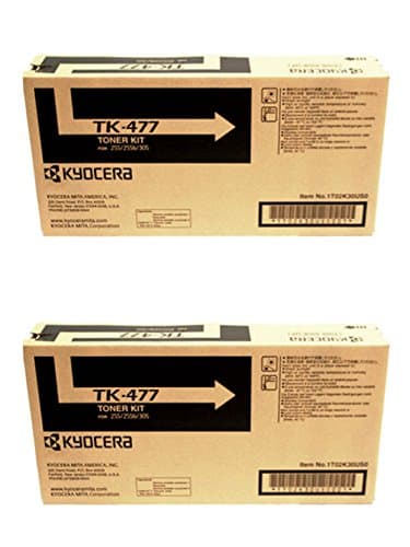 Image of Kyocera TK-477 (TK477) Black Toner Cartridge 2-Pack for FS-6525MFP, FS-6530MFP