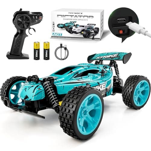 Image of Tecnock RC Car Remote Control Car for Kids, 1:18 High Speed 20 KM/H 2WD RC Buggy, 2.4GHz Off Road Racing with Rechargeable Batteries, Toys Gift for Boys and Girls