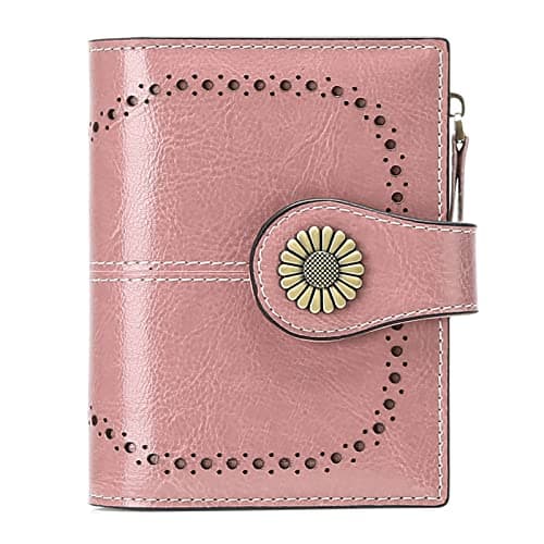 Image of SENDEFN Bifold Purse Card Holder Wallet Leather RFID Blocking Wallet for Women with 16 Card Slots