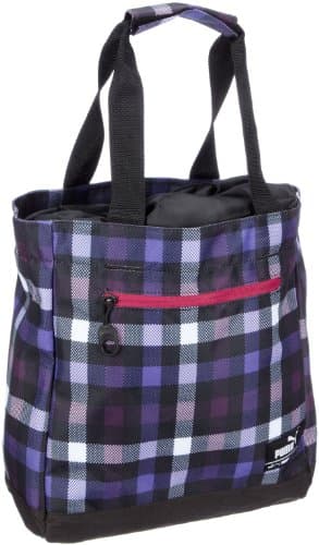 Image of Puma Foundation Shopper Handbag checked shadow purple-purple check, 069118 opulence - 04