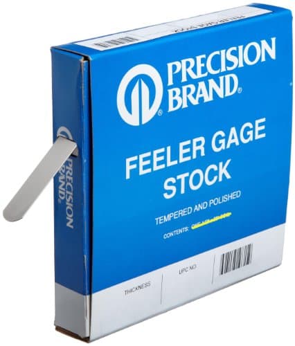 Image of Precision Brand 19365 Steel Thickness Feeler Gage Coil, 0.009" Thickness, 1/2" Width, 25' Length