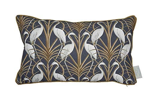 Image of The Chateau by Angel Strawbridge NOUVEAU HERON Cushion - NAVY - Polyester Filled - 30 x 50cm