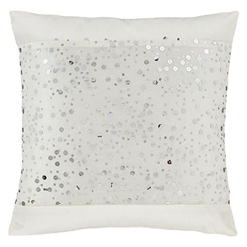 Image of Catherine Lansfield Glitzy Cushion Cover 43X43cm Cream