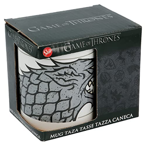 Image of STOR 325ml Ceramic Mug in Game of Thrones 'Stark' Gift Box (19769), Not Applied