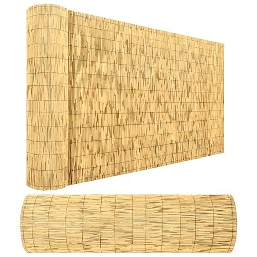 Image of Reed Bamboo Fence Screening Extra Thick Garden Screening Suitable Choice for Bamboo Screening Provide an Instant Solution for Outdoor Wind and Sun Protection (1m x 3m)