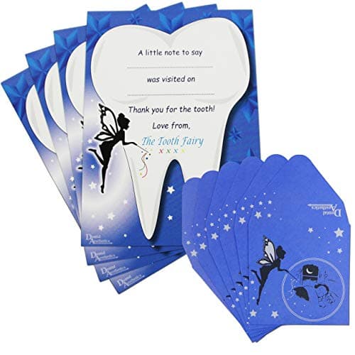 Image of Tooth Fairy Gift Set ~ 8 Envelopes & 4 Certificates (Blue)