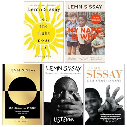 Image of Lemn Sissay Collection 5 Books Set (Let the Light Pour In [Hardcover], My Name Is Why, Gold from the Stone, Listener & Rebel Without Applause)