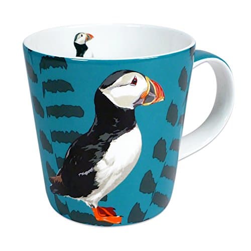 Image of Leslie Gerry Bone China Mug, Puffin