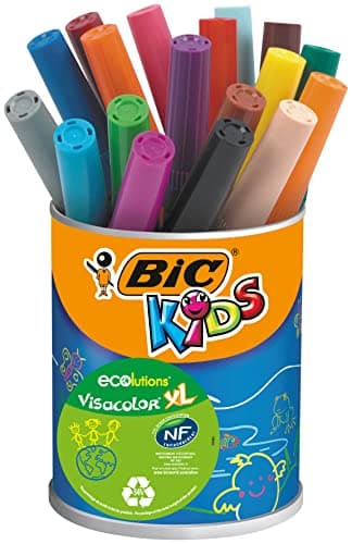 Image of BIC Kids Visacolor XL ECOlutions Colouring Pens 18 Pot