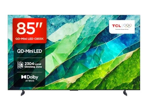 Image of TCL 85C855K 85-inch QLED Mini LED TV, QLED PRO, 4K HDR Premium 3500nits, Smart TV Powered by Google TV (Dolby Vision & Atmos, Onkyo 2.2.2 sound system, 144Hz Motion Clarity Pro)