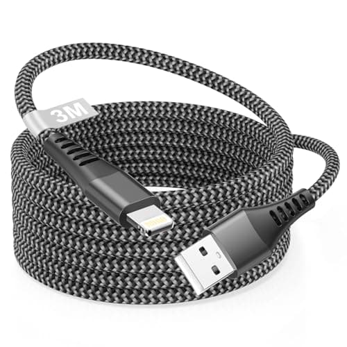 Image of iPhone Charger Cable 3M[MFi Certified], iPhone Lightning Cable Extra Long i Phone Charging Cord USB to i Phone Cord 3M iPod Charger Wire Lead for Apple iPhone 14 Pro Max 13 12 Mini 11 XS 8 7 iPad