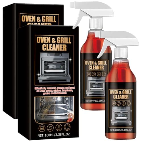 Image of Oven Cleaner,Grill & Barbecue Cleaner,Oven Cleaner Heavy Duty Spray,Fast-Acting Professional Cleaning Spray,Heavy Duty Oven and Grill Cleaner FOR Microwave,Air fryer,Ovens,Grills,BBQ (2pcs)