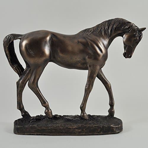 Image of Cold cast bronze dressage horse statue by David Geenty entitled 'Graceful' stunning equestrian gift idea ideal for any horse riding enthusiast