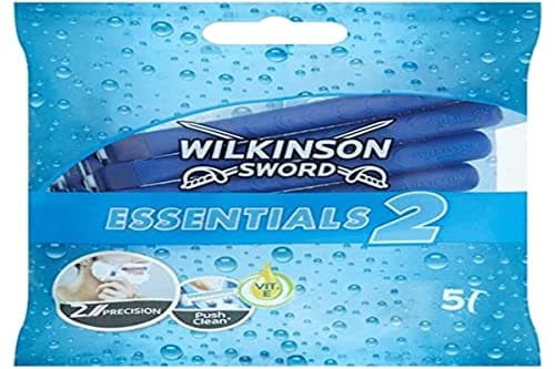 Image of Wilkinson Sword Essentials 2 Sensitive Disposable Razors for Men 5'S (En;ES;Fr;De;Nl;It;Pt;Cz;Pl;Gr)