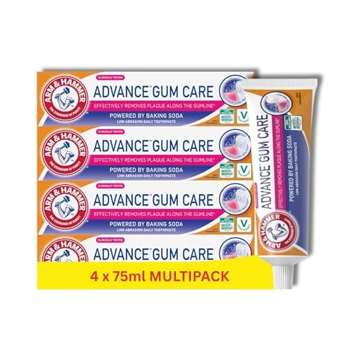 Image of Arm & Hammer Advance Gum Care Toothpaste, Baking Soda Toothpaste for Gum Health, 75 mL Tube, Pack of 4