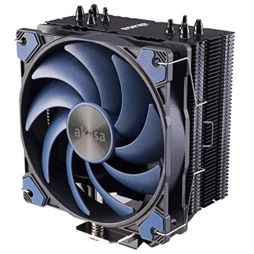 Image of Akasa Alucia H4 | Premium CPU Cooler | TDP 185W | 120mm PWM Fan | 4 Copper Heatpipes | Includes Thermal Paste | For Intel LGA 20xx/1151/1155/1150/1200 and AMD AM4 AM5 | AK-CC4017EP01