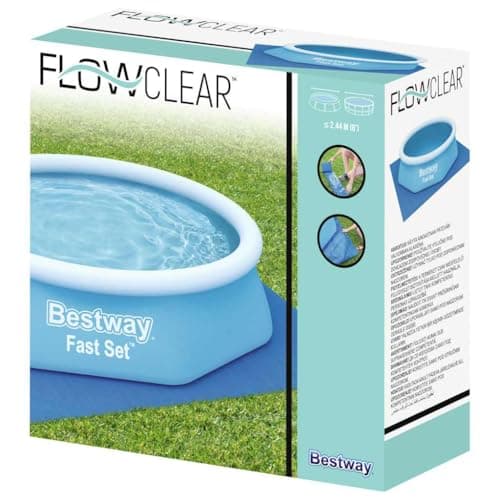 Image of Flowclear Above Ground Pool Ground Cloth Protector for Fast Set and Steel Pro Pools, 274 x 274 cm