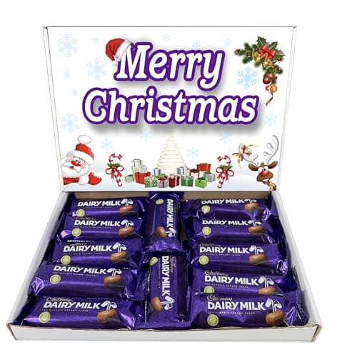 Image of Christmas Chocolate Gift - Letterbox Gift Bouquet Hamper Box (Compatible with CADBURY DAIRY MILK)