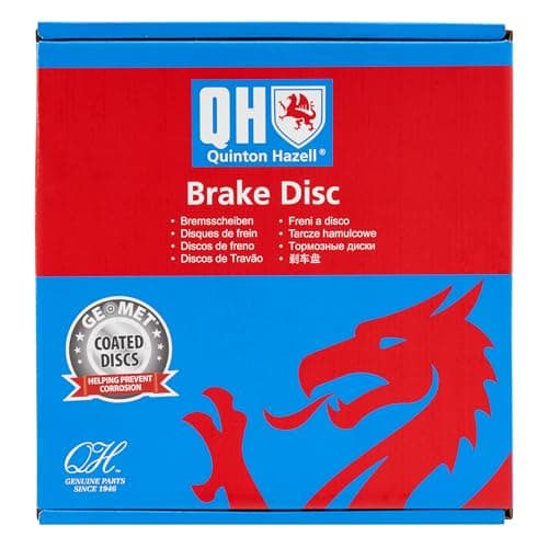 Image of Quinton Hazell Brake Disc/Rotor | Single Disc | Rear | 4 Bolt Holes | Solid | BDC5595