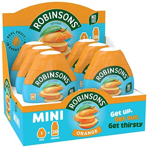Image of Robinsons Mini - No Added Sugar - Low Calorie - Orange, 6 Count