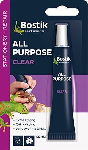 Image of Bostik All Purpose Clear Glue Adhesive 20Ml Extra Strong Quick Drying by Bostik Leather