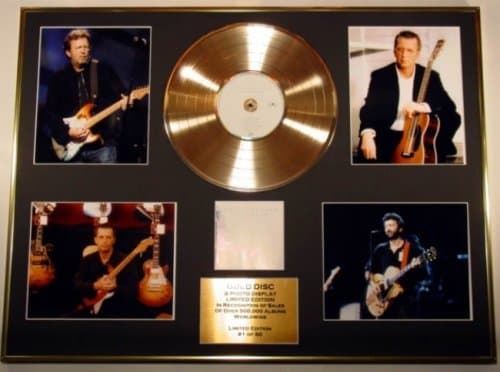 Image of ERIC CLAPTON/GIGANTIC CD GOLD DISC & PHOTO DISPLAY/LTD. EDITION/COA/SLOWHAND
