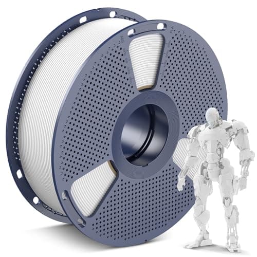 Image of SUNLU White PLA Filament 3D Printer Filament, Neatly Wound PLA Filament 1.75mm White, Dimensional Accuracy +/- 0.02mm, 1KG Spool 2.2lbs