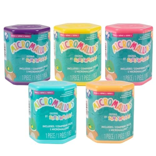 Image of Squishmallows Micromallows Series 1 Mini Mystery Plush (5 Pack) Official Jazwares Plush - Collectible Soft & Squishy Blind Capsules - Styles May Vary - Gift for Boys, Girls & Kids
