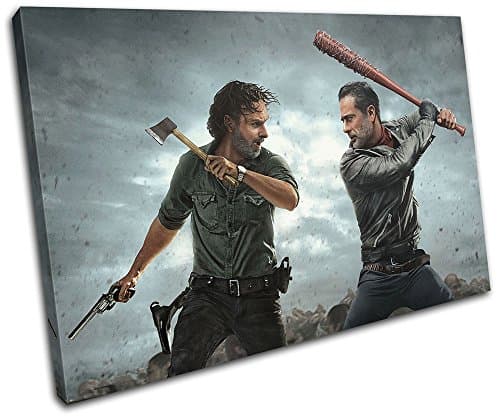Image of Bold Bloc Design - The Walking Dead Television Show TV 60x40cm SINGLE Canvas Art Print Box Framed Picture Wall Hanging - Hand Made In The UK - Framed And Ready To Hang 13-2502(00B)-SG32-LO-B